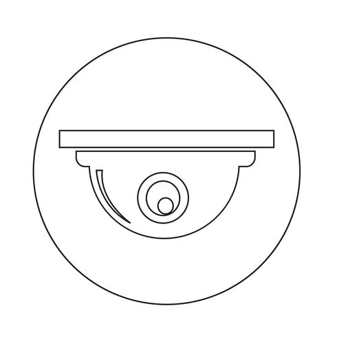 CCTV camerapictogram vector