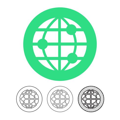 Globe vector pictogram