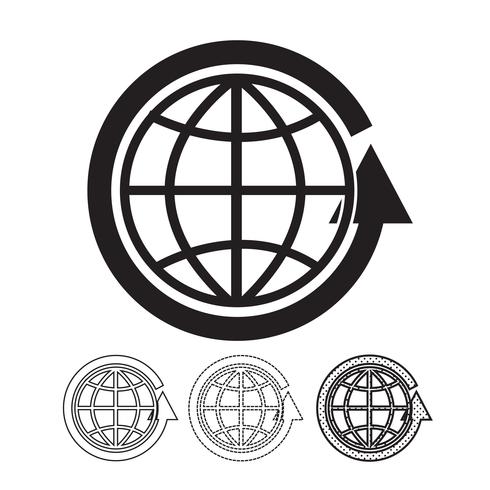 Globe vector pictogram