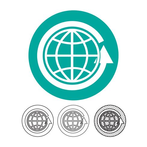 Globe vector pictogram