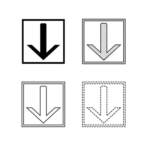 Vector illustratie van het pijlpictogram