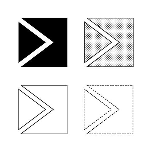 Vector illustratie van het pijlpictogram