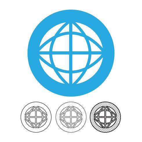 Globe vector pictogram