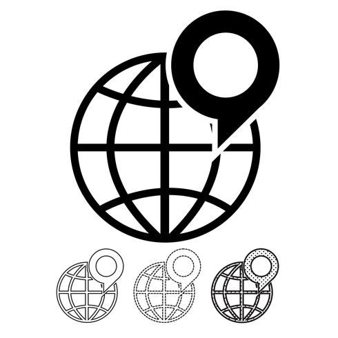 Globe vector pictogram