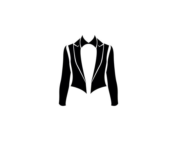 Tuxedo man logo en symbolen zwarte pictogrammen sjabloon vector