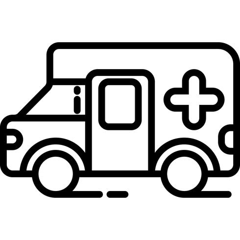 ambulance pictogram vector