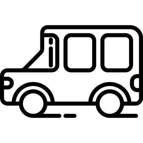 jeep pictogram vector