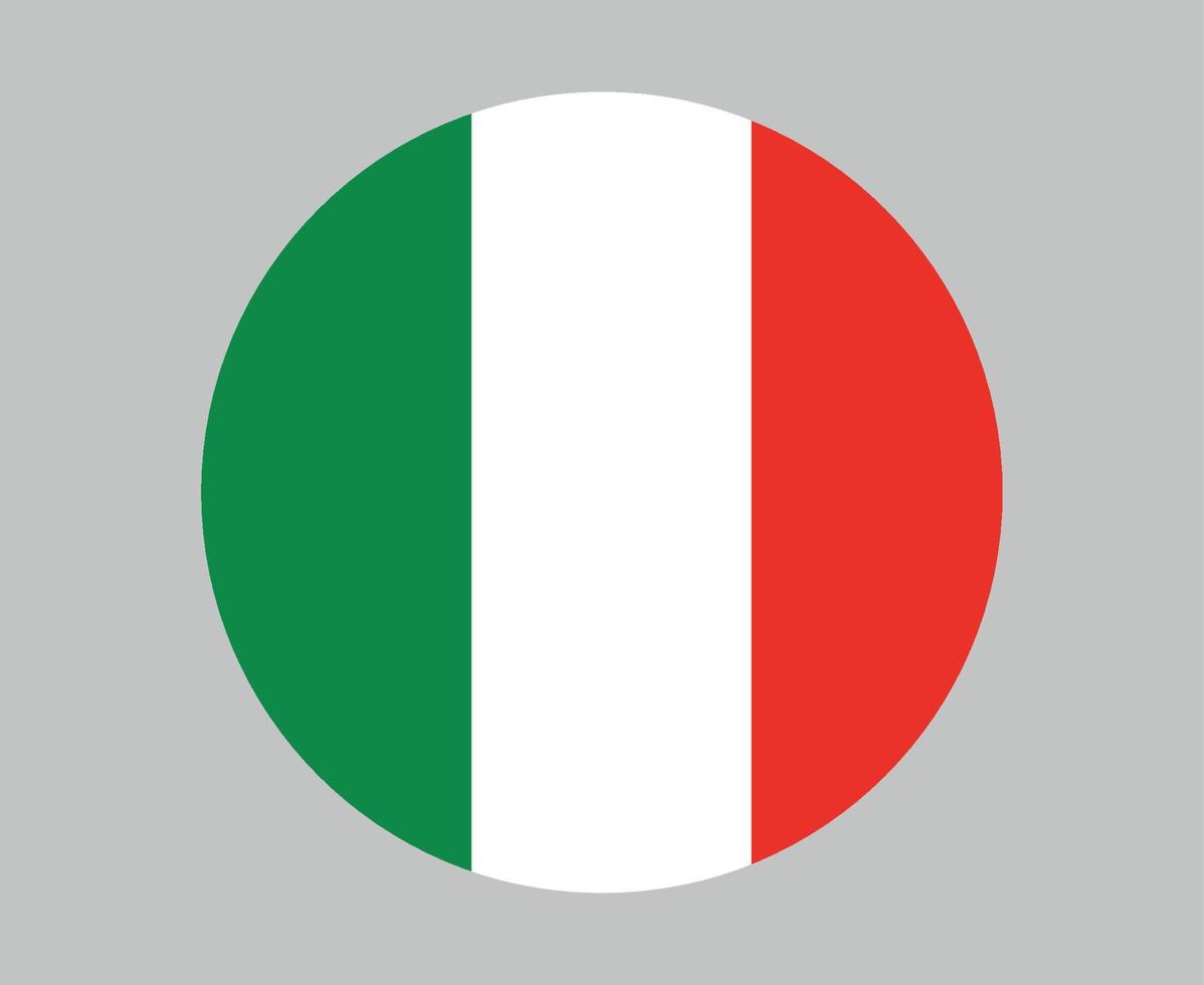 italië vlag nationaal europa embleem pictogram vector illustratie abstract ontwerp element