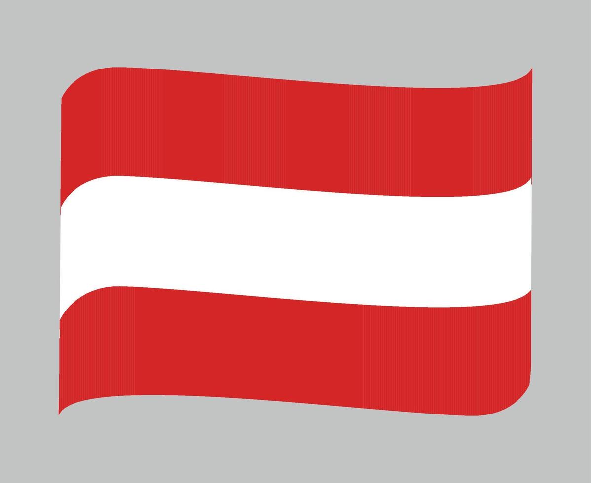 oostenrijk vlag nationaal europa embleem lint pictogram vector illustratie abstract ontwerp element