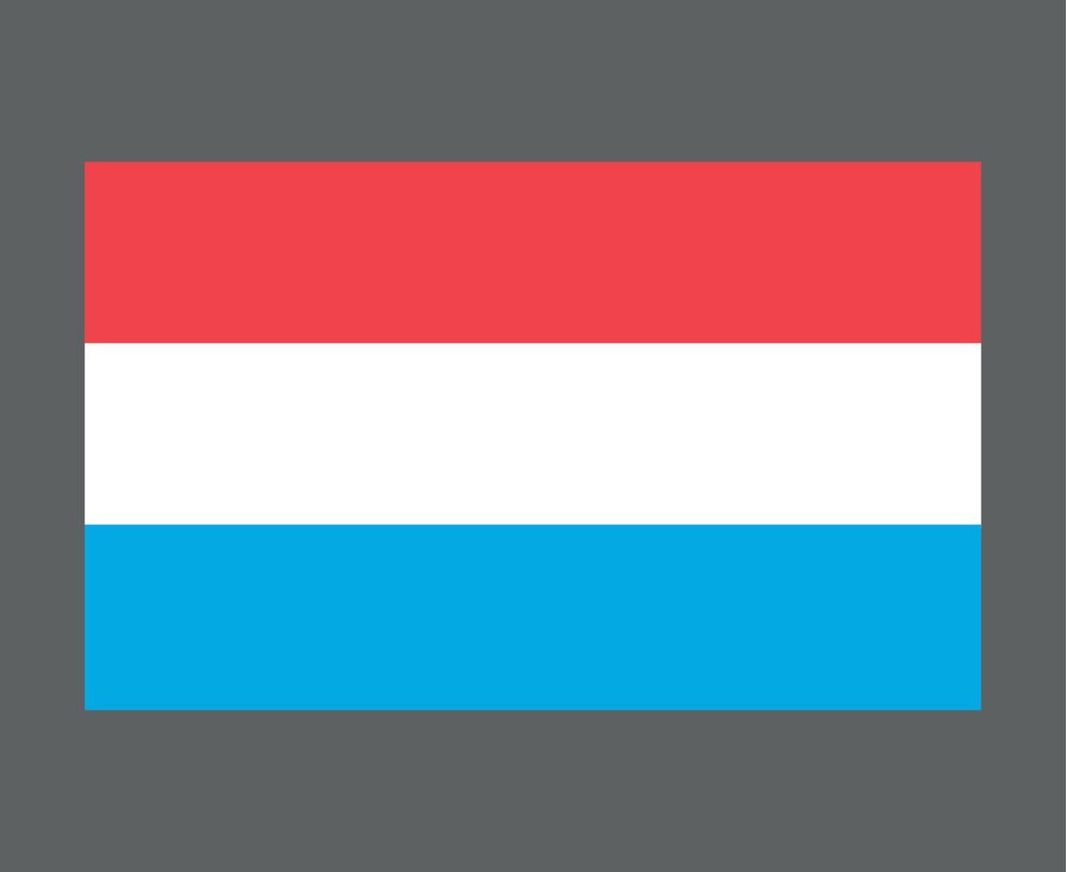 luxemburg vlag nationaal europa embleem symbool pictogram vector illustratie abstract ontwerp element