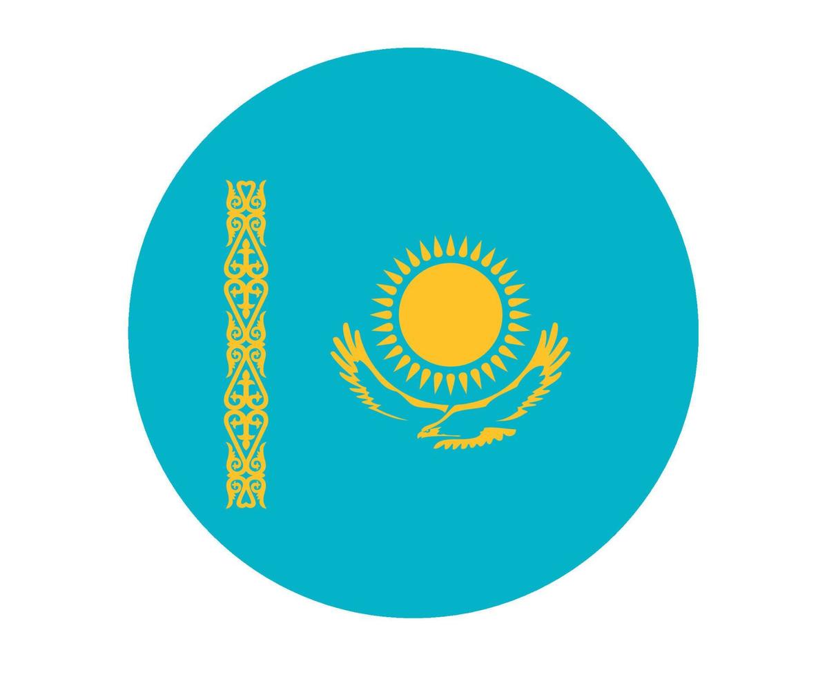 kazachstan vlag nationaal europa embleem pictogram vector illustratie abstract ontwerp element
