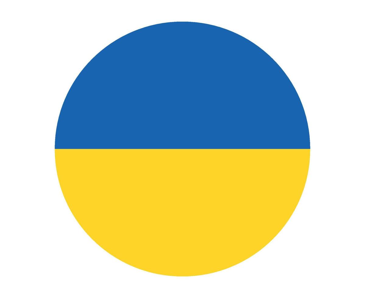 Oekraïne vlag nationaal europa embleem pictogram vector illustratie abstract ontwerp element
