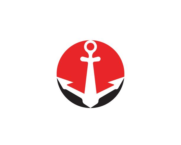 anker-logo en symbool sjabloon vector iconen