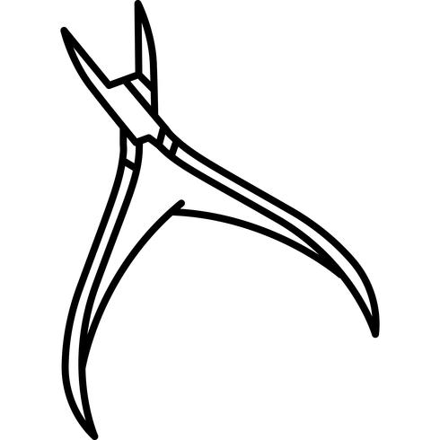 Nagelknipper pictogram Vector