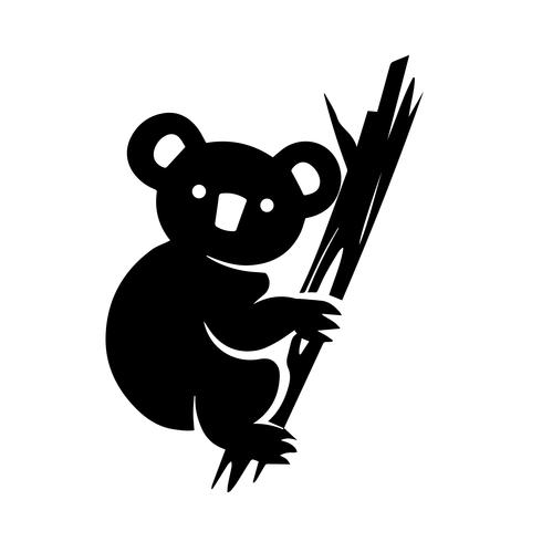 koala pictogram vector