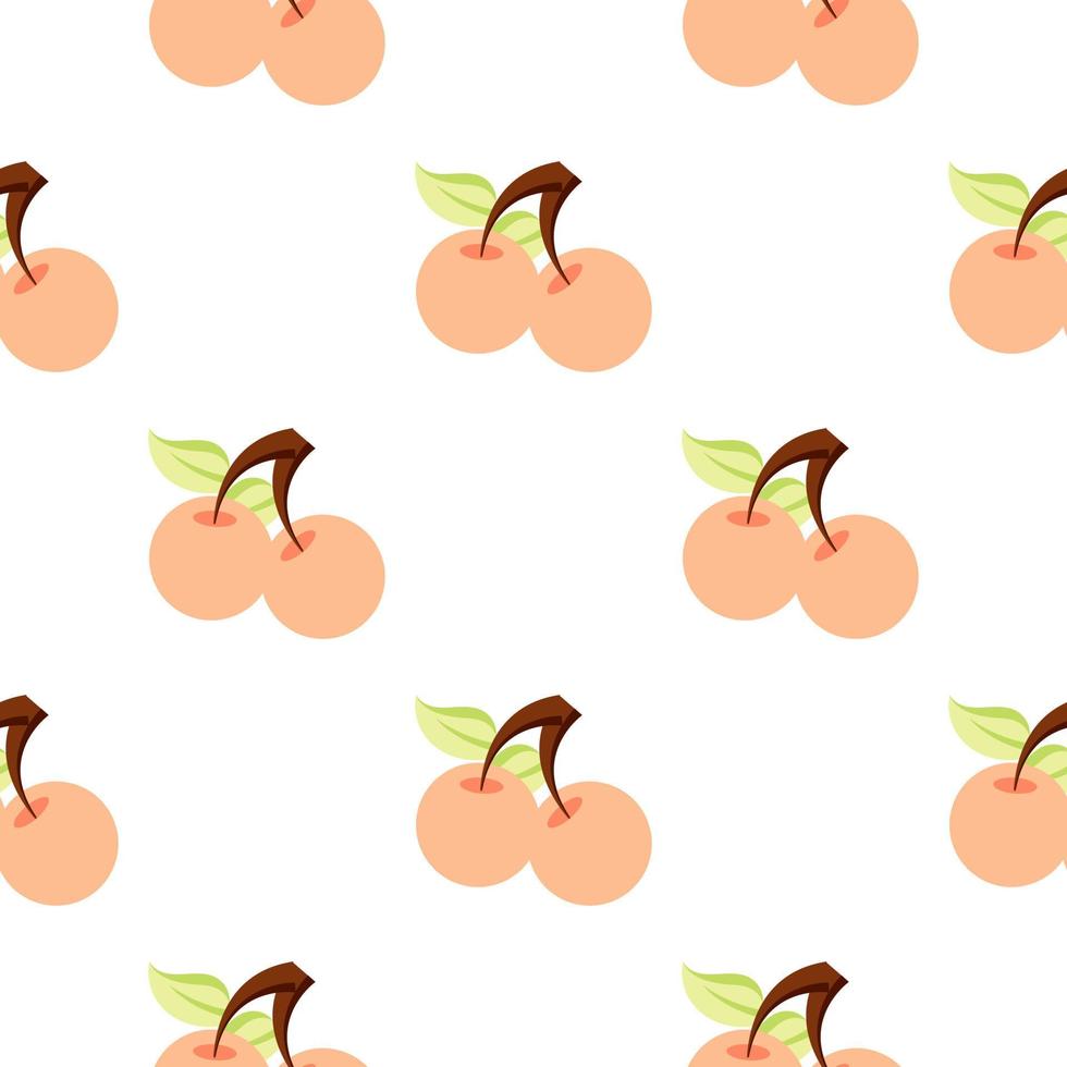 kersenfruit naadloos patroon vector