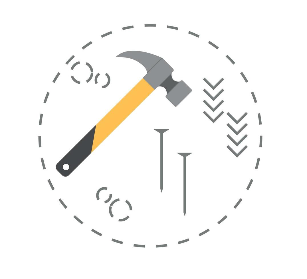 tools ontwerp op witte achtergrond, vectorillustratie. vector