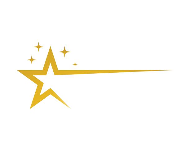 Ster logo vector en sjabloon pictogram