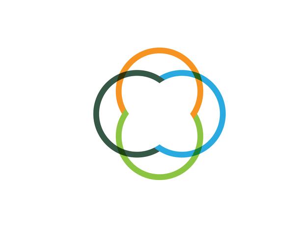 cirkel logo en symbolen Vector