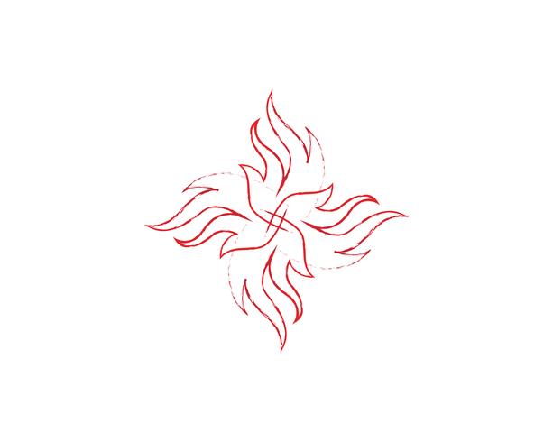 Fire flame nature logo and symbols icons template .. vector