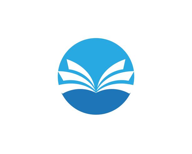 Boek lezen logo en symbolen sjabloon pictogrammen vector