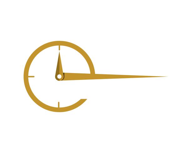 zakelijke klok logo sjabloon vector pictogram