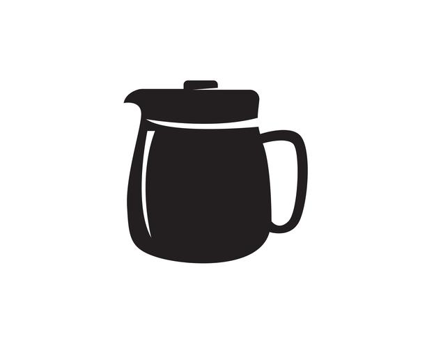 Koffiekopje Logo Template vector pictogram ontwerp