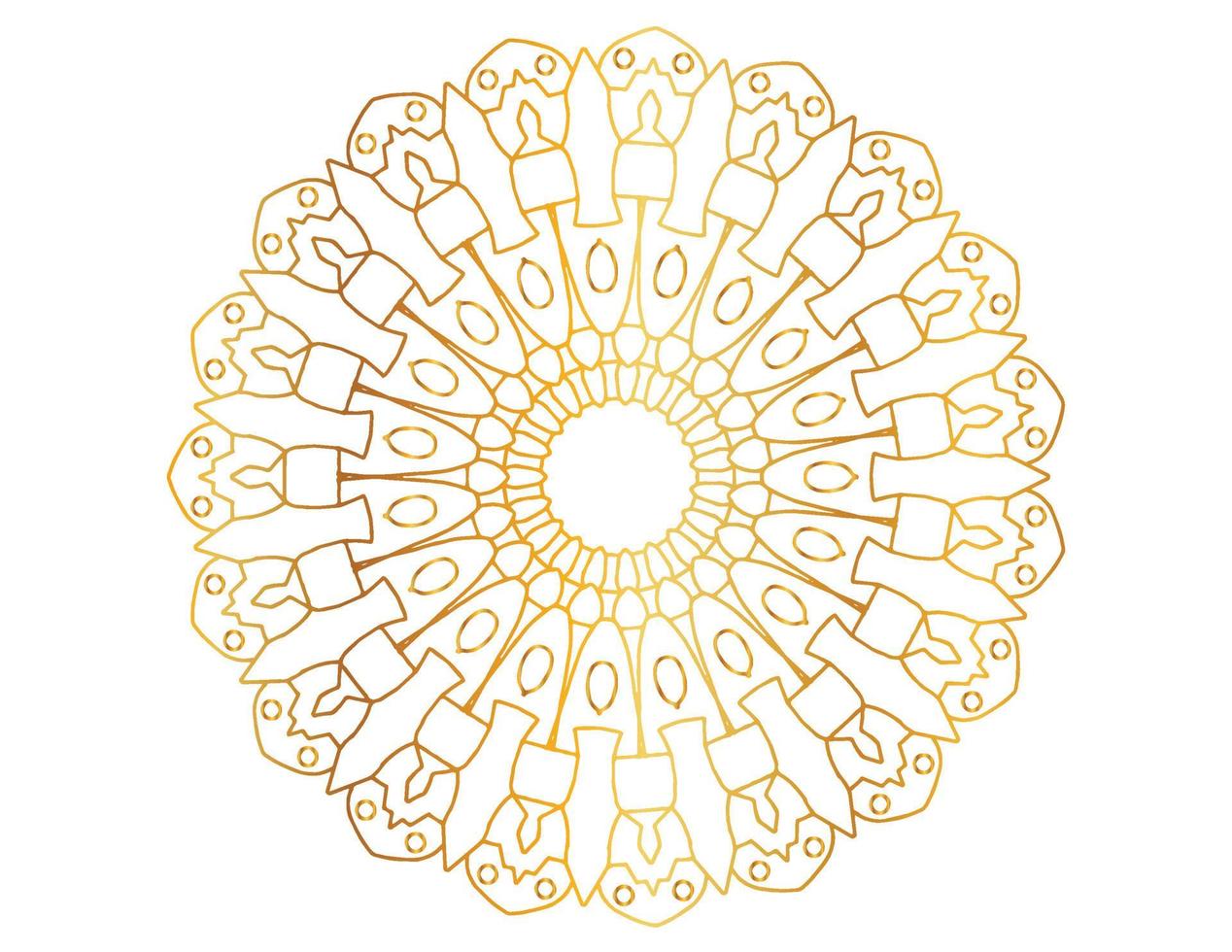 mandalakunst met gouden verloop, ontwerpen, achtergrond, vector