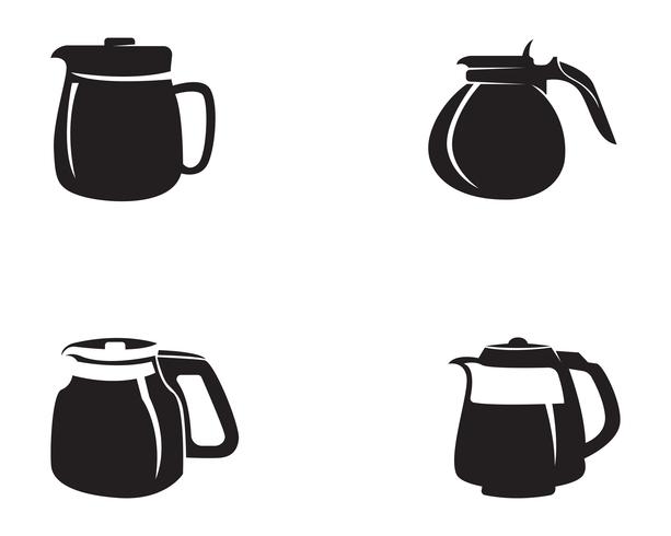 Koffiekopje Logo Template vector pictogram ontwerp