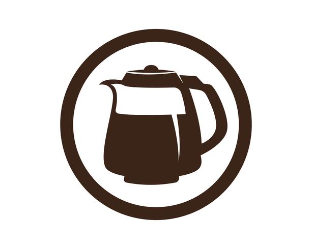 Koffiekopje Logo Template vector pictogram ontwerp