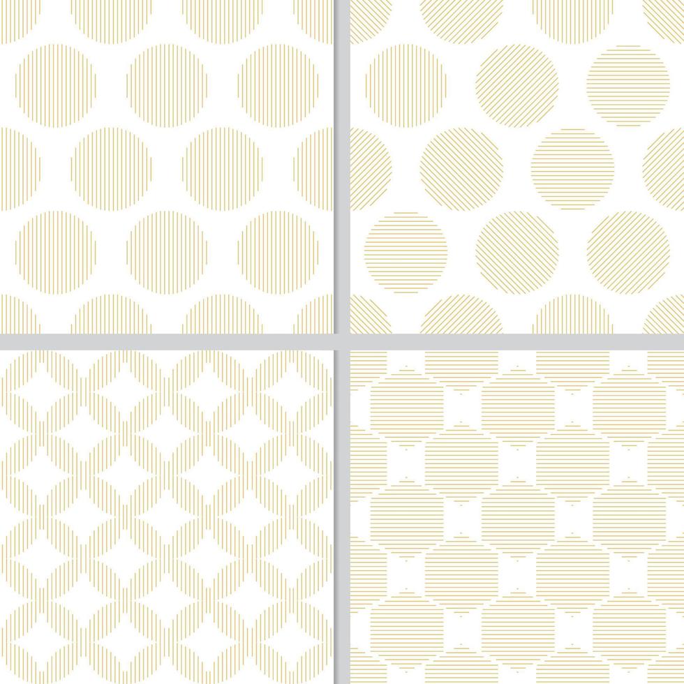 minimale gouden geometrie lijn naadloze patrooncollectie vector