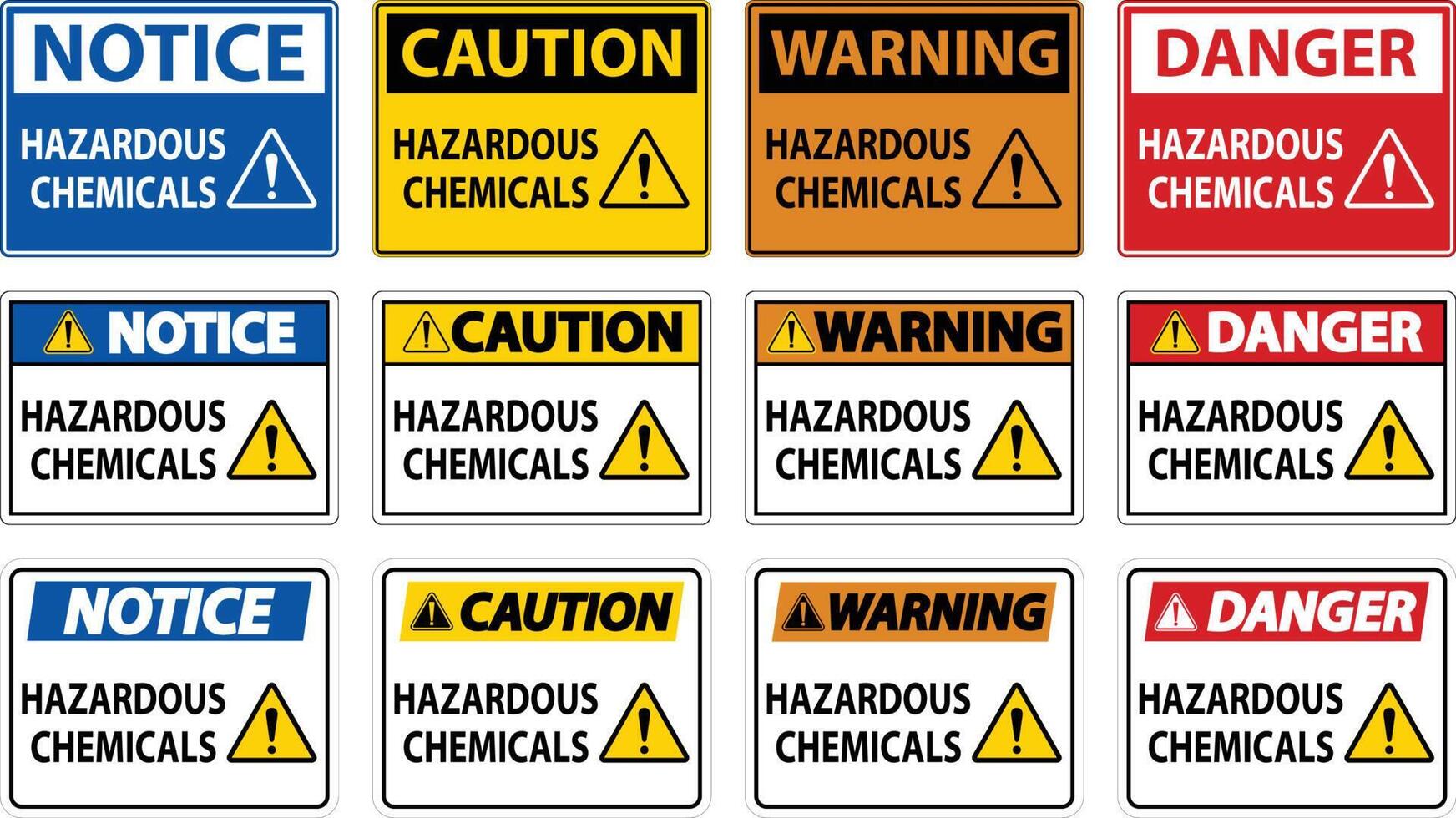 gevaarlijke chemicaliën teken op witte achtergrond vector