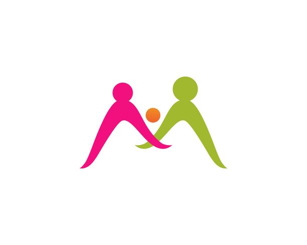 Adoptie en community care Logo sjabloon vector