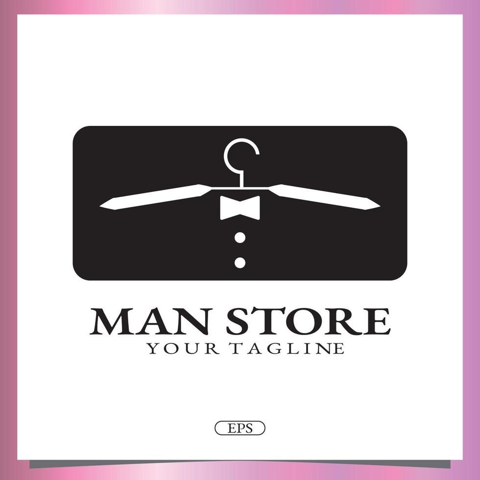 mannen winkel logo premium elegante sjabloon vector eps 10