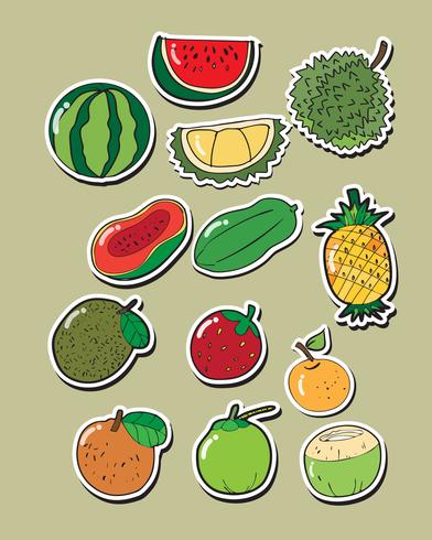 Set van vector fruit