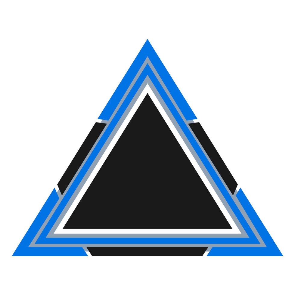 geometrische vorm driehoek embleem vector