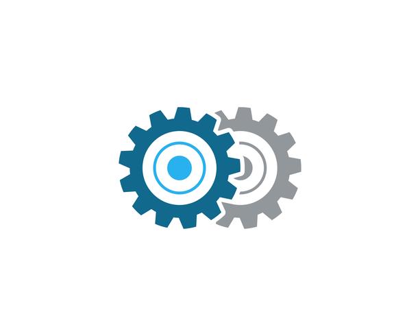 Versnelling Logo sjabloon vector pictogram