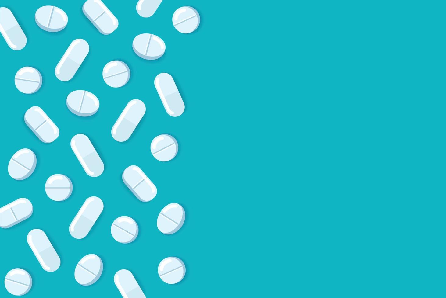 medische pillen en capsules apotheek vector