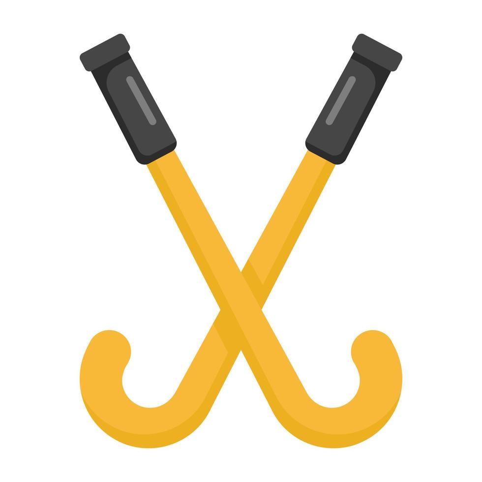 hockeysticks icoon in moderne platte stijl vector
