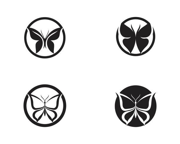 Schoonheid vlinder pictogram ontwerp vector