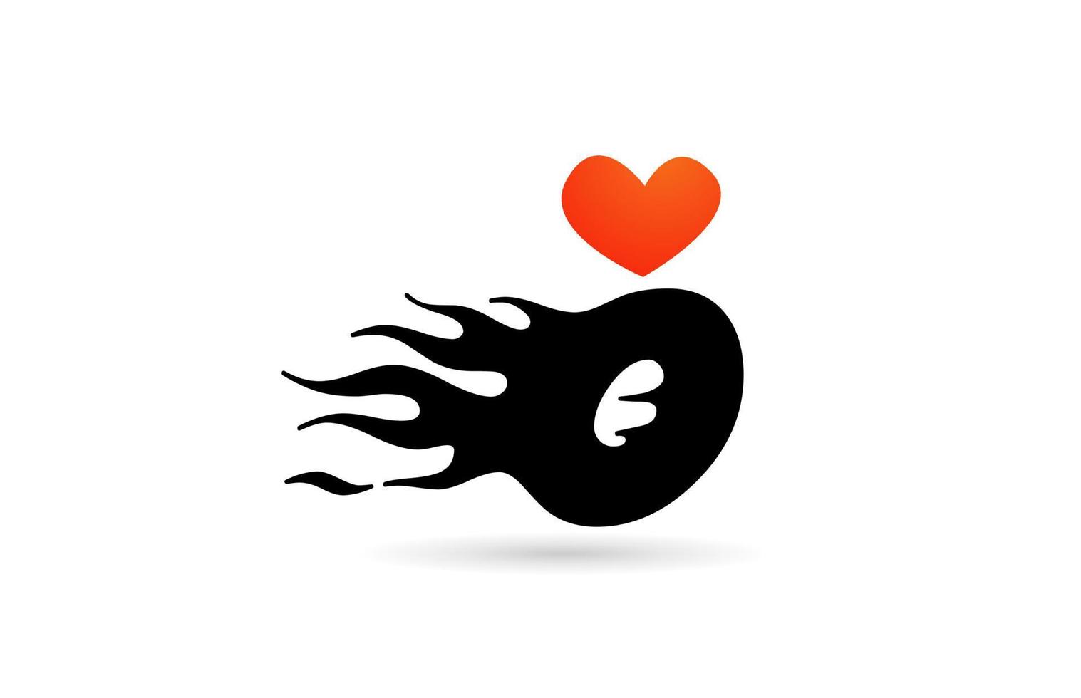 o alfabet letterpictogram logo ontwerp. creatieve sjabloon voor zaken met liefdeshartvlammen vector