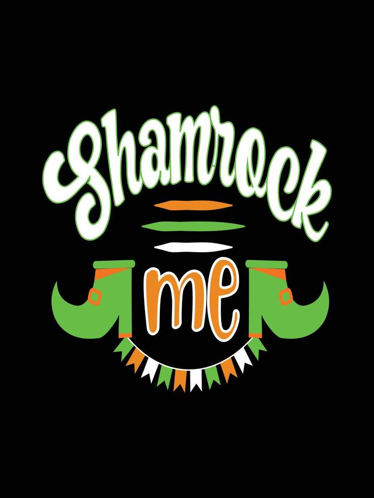 st. patrick's day typografie kleurrijke belettering t-shirt design vector