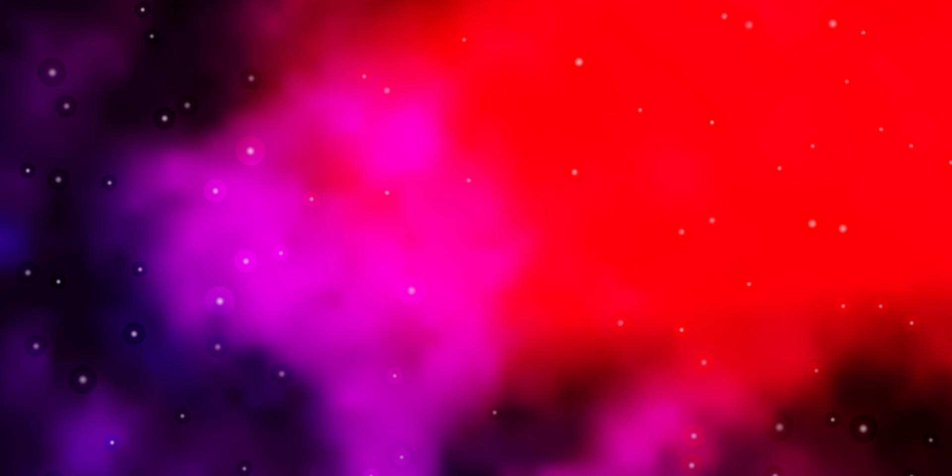 donkerroze, rode vectortextuur met prachtige sterren. vector