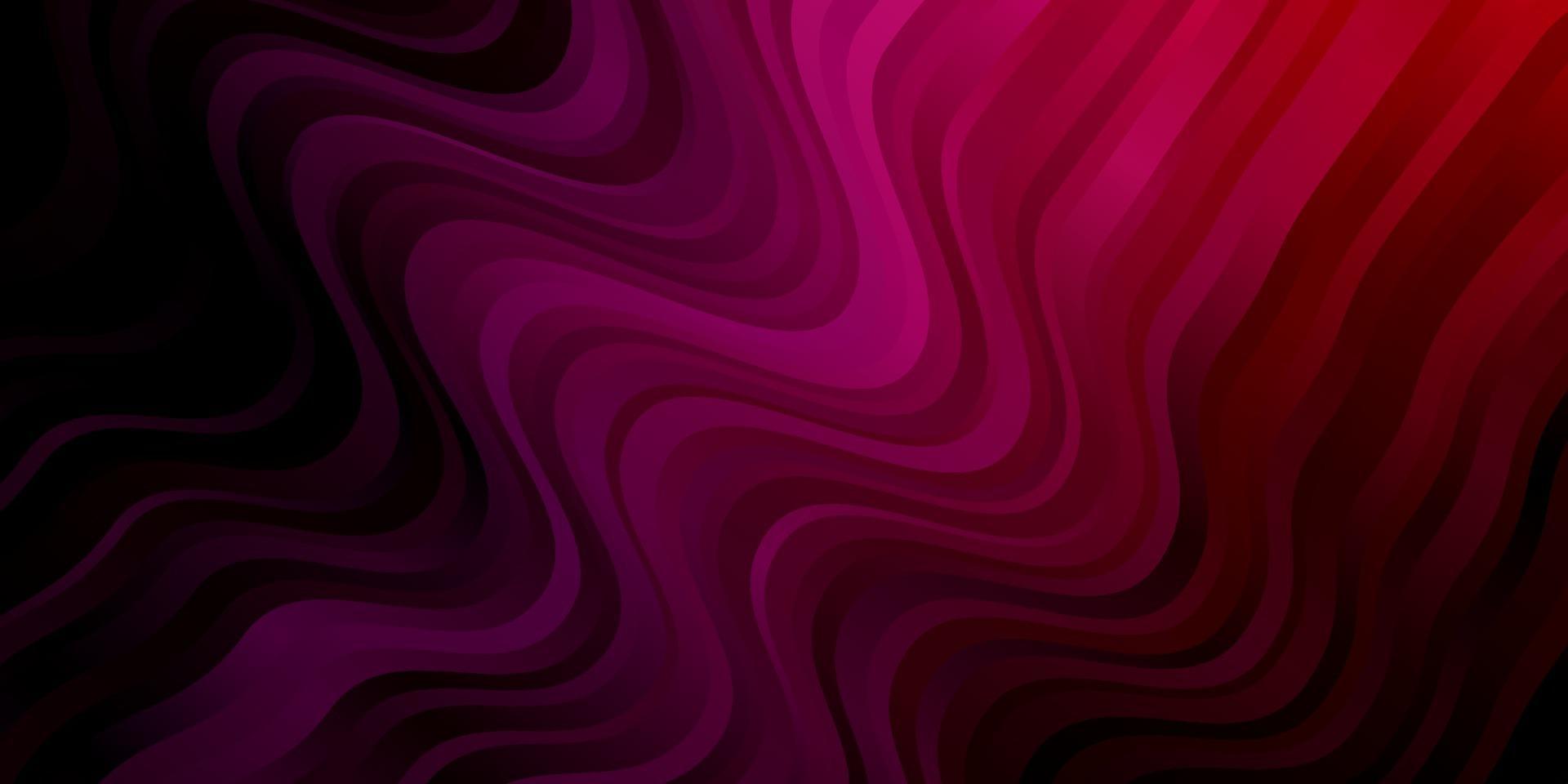 donkerpaarse, roze vectorlay-out met wrange lijnen. vector