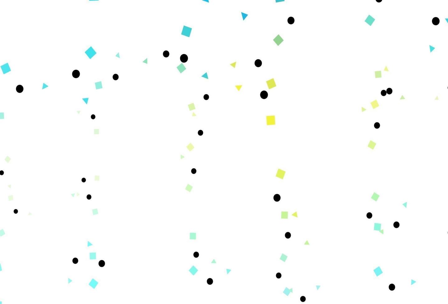 lichtblauw, geel vectorpatroon in veelhoekige stijl met cirkels. vector