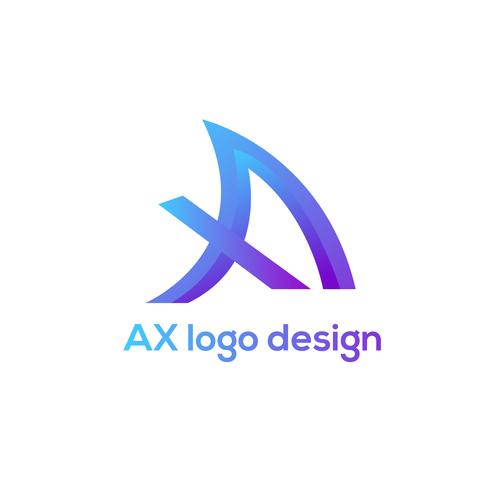 AX logo ontwerp vector