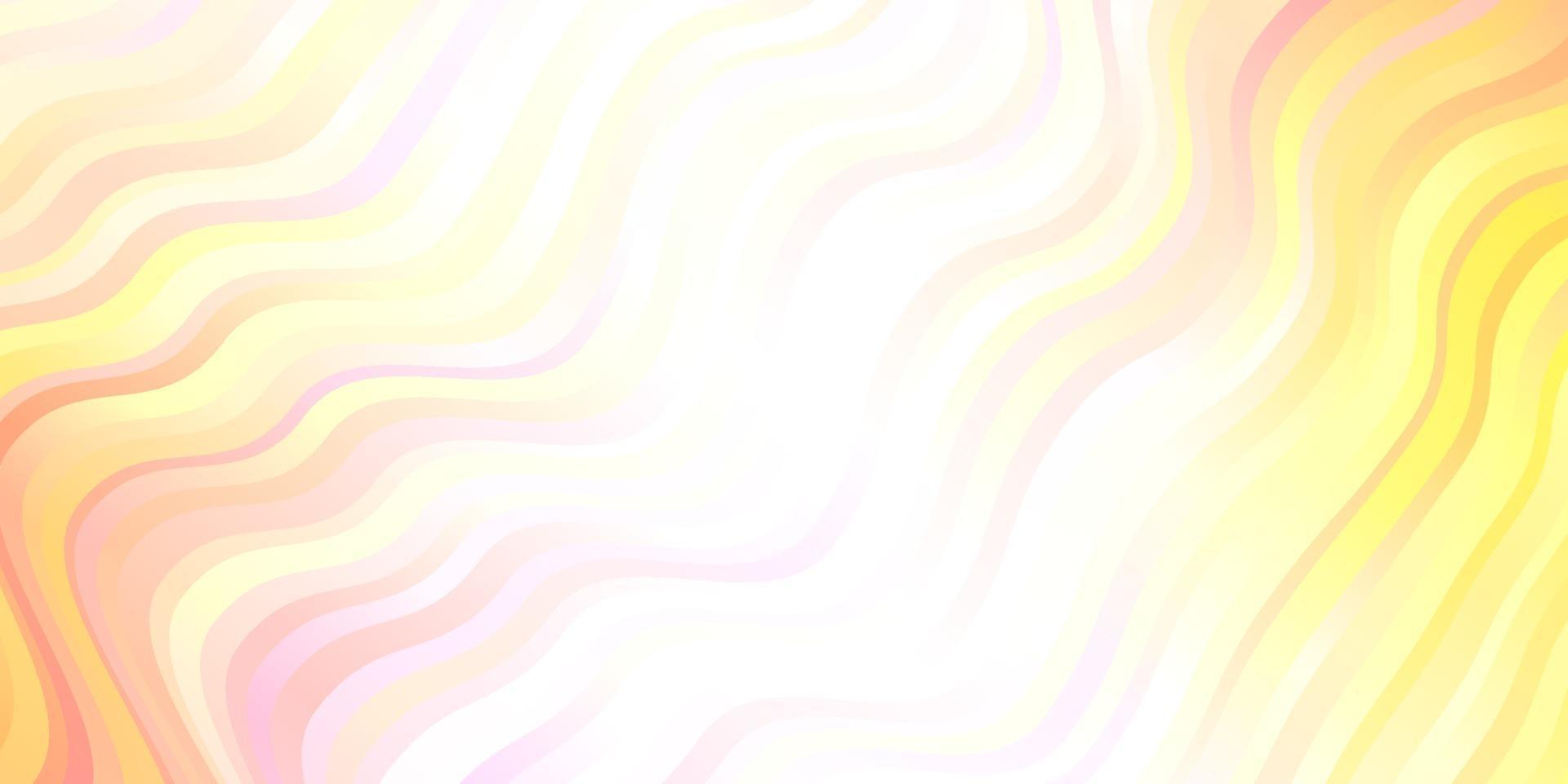 lichtroze, geel vector sjabloon met lijnen.