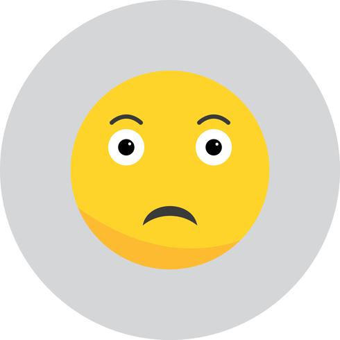 Vector triest Emoji pictogram