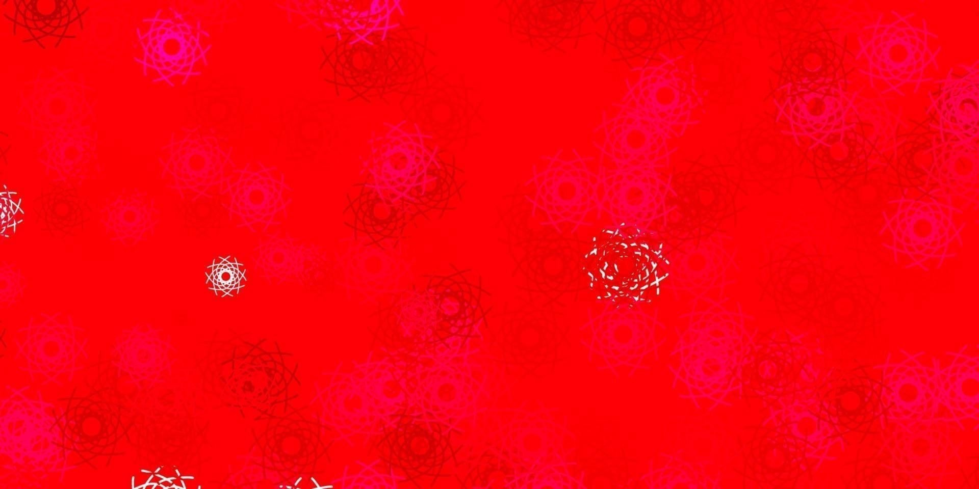 lichtroze, rood vectorpatroon met abstracte vormen. vector