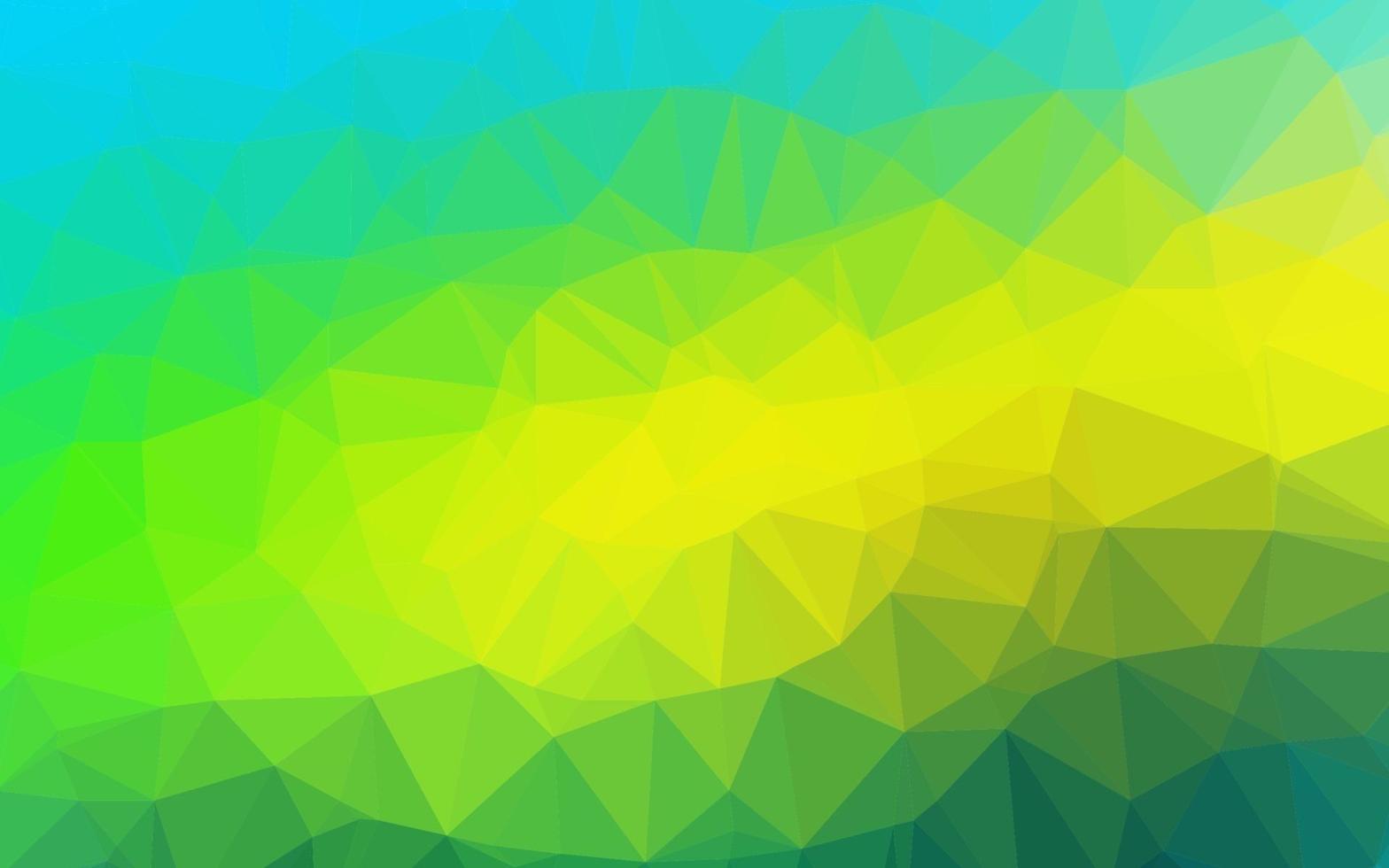 lichtgroen, geel vector wazig driehoekspatroon.